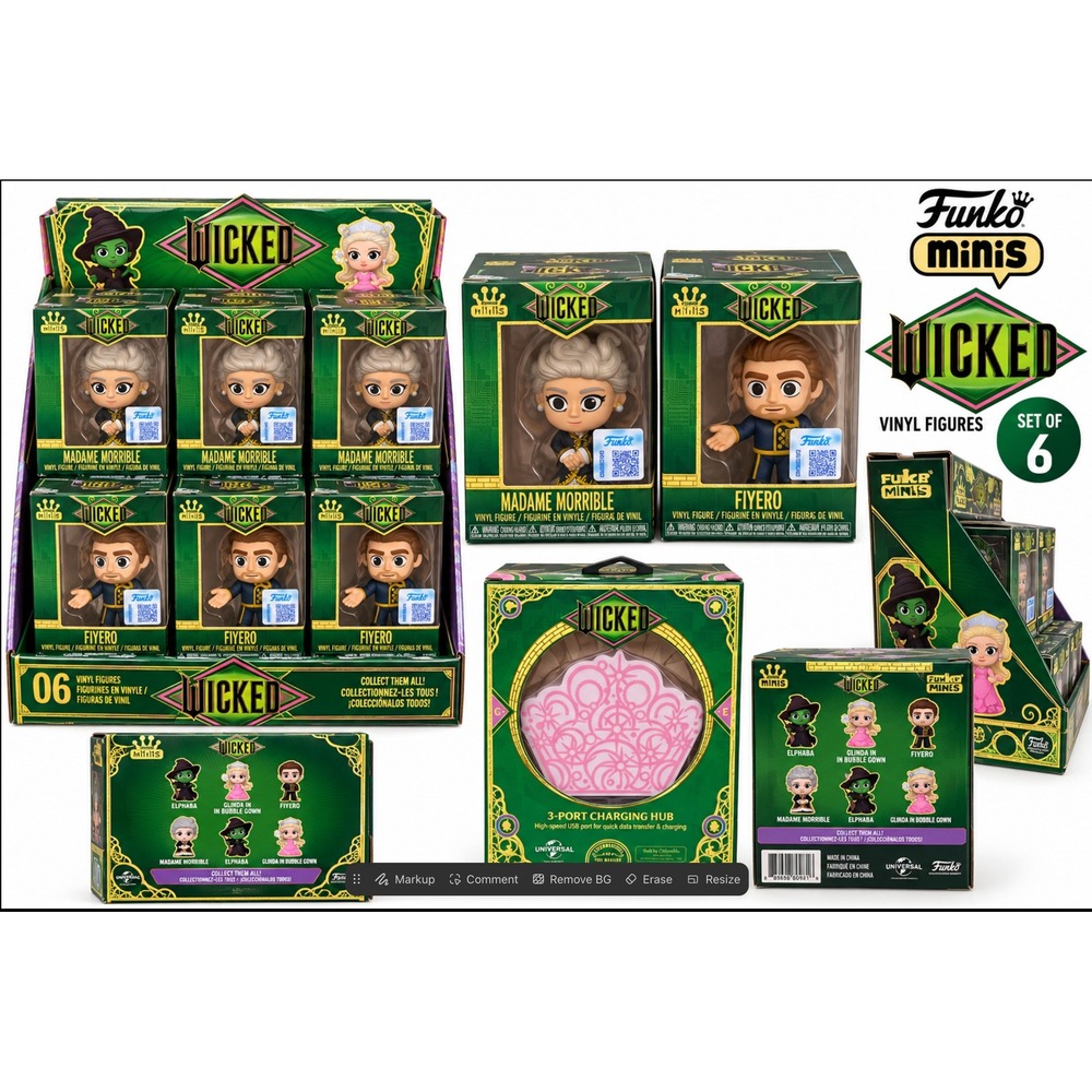 Funko Minis Wicked Set of 11 Madame Morrible Fiyero Vinyl Figures New